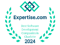 Expertise.com badge awarded to Peaktwo for being a best software development company in Charlotte