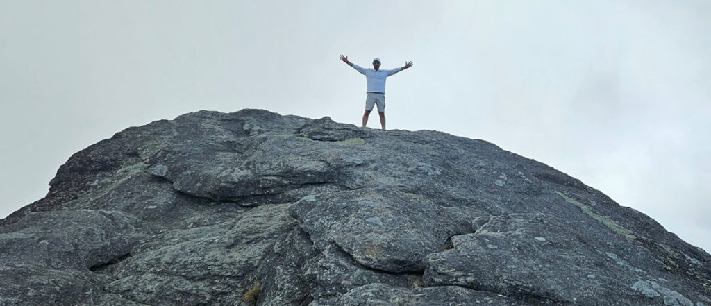 top of macrea peak in grandfather mountain